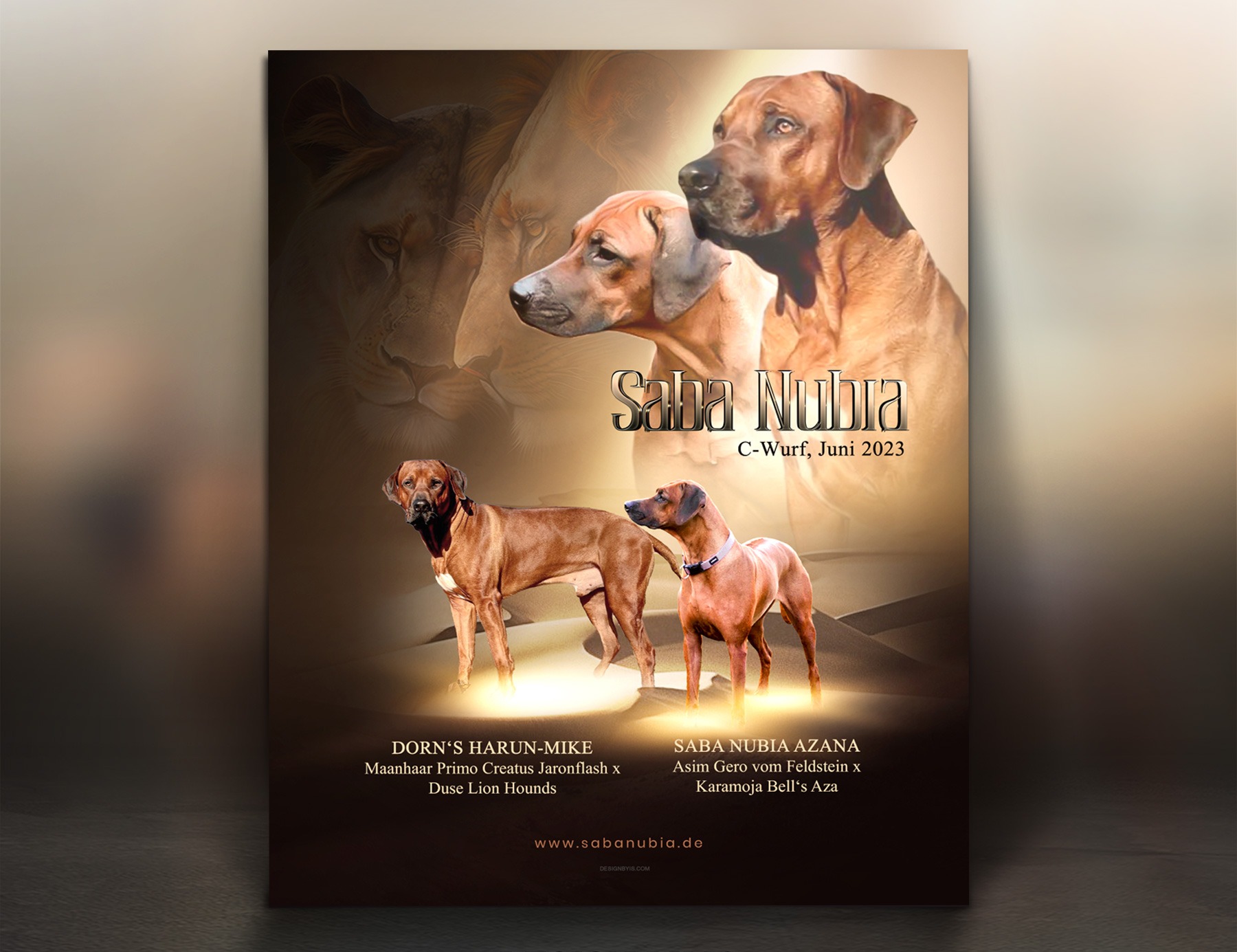 Custom breeder Christmas card