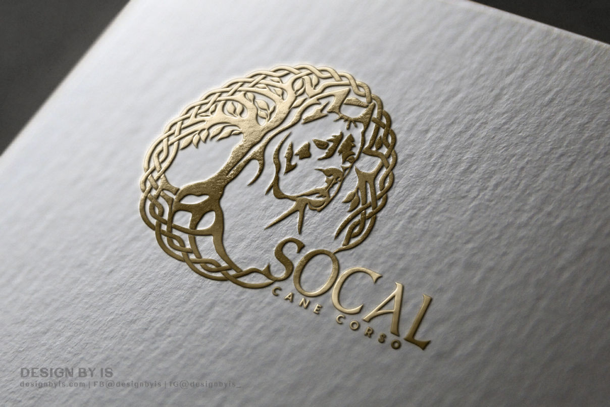 Logo with Cane Corso design