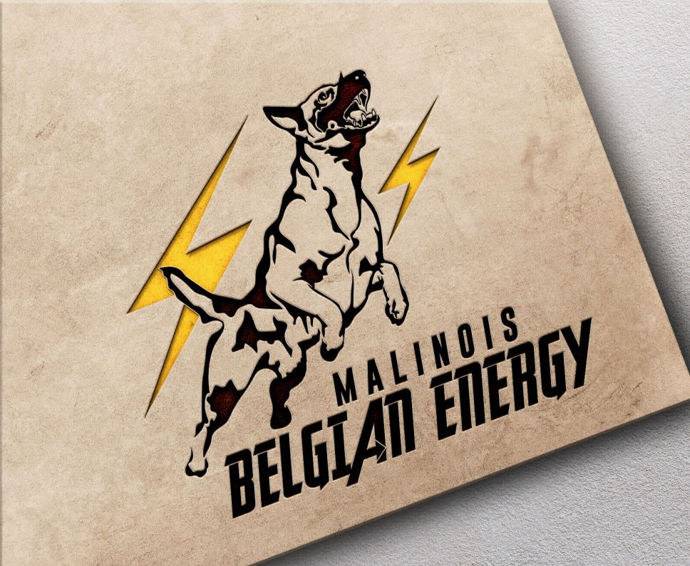 Malinois logo. Belgian Shepherd logo