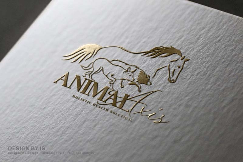Horse and dogs logo