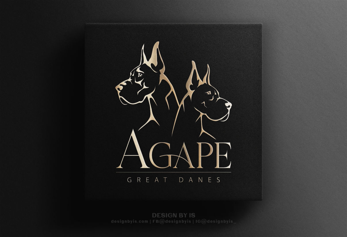 Logo with two Great Danes